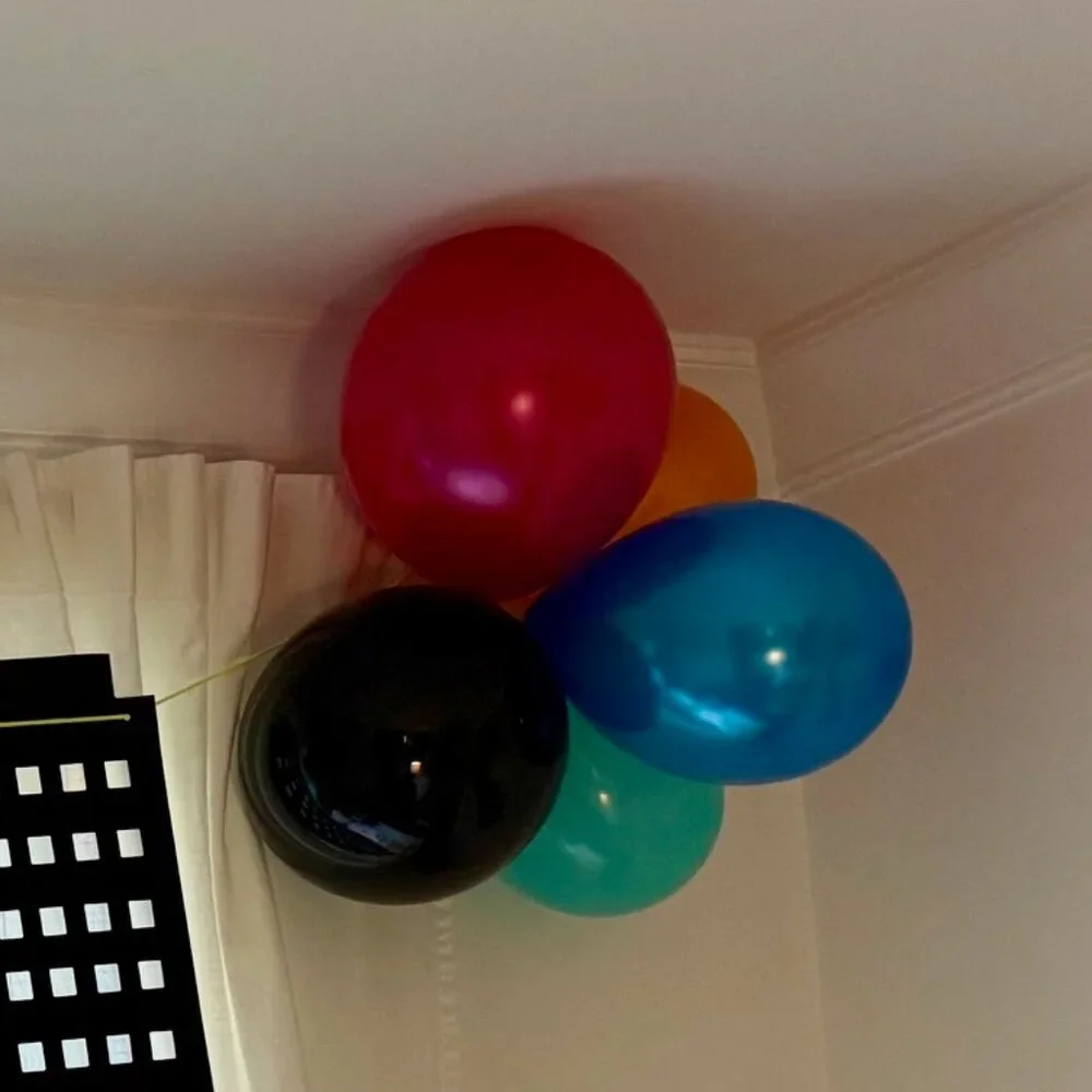 8 Balloon Clouds - Superhero Party Decorations
